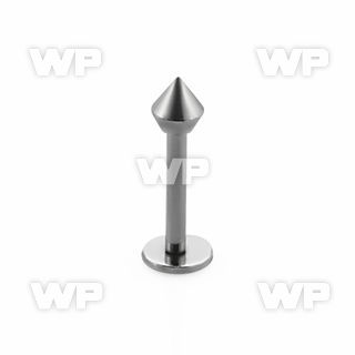 b46uxz surgical steel labret stud 1 2mm 3mm spear cone lower lip piercing