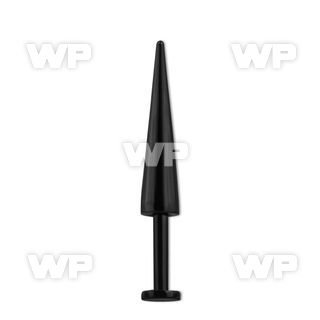 b4r6el ion plated 316 steel labret 1 6mm 17mm cone length 8mm lower lip piercing