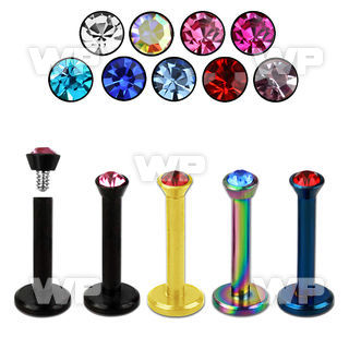 b4r6ks ion plated 316l steel labret stud 1 2mm an internally lower lip piercing