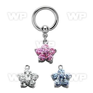 bcrgz293 316l steel bcr 1.6mm w a cz flower design