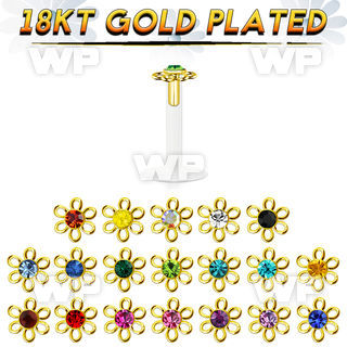 bilbfwg clear bio flexible labret flower