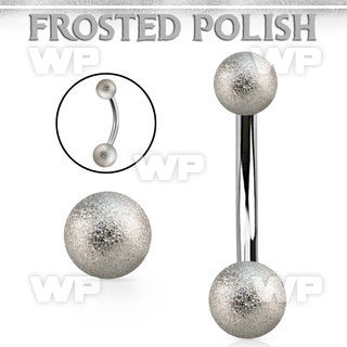 bn2fos 316l steel belly banana w 5 6mm frosted steel balls