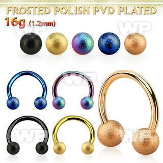 cbetfo4 anodized steel circular barbell w 4mm frosted steel ball