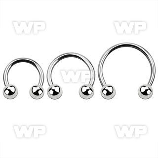 cbmb6l xxl steel circular barbell, 14g w 6mm balls