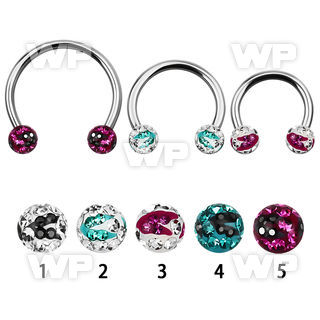 cbmfc6l xxl steel cbr 6mm multi crystals ball w zebra stripes