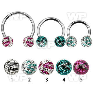 cbmfc8l xxl steel cbr 8mm multi crystals ball w zebra stripes