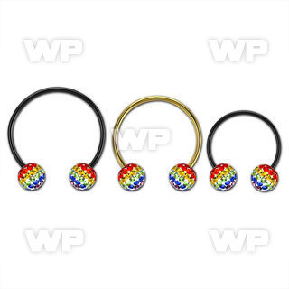 cbmtfg8l xxl black steel cbr 8mm multi crystal balls w rb colors 