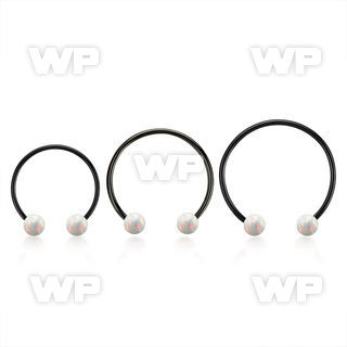 cbmtop5l xxl anodized steel cbr, 14gw 5mm synthetic opal balls