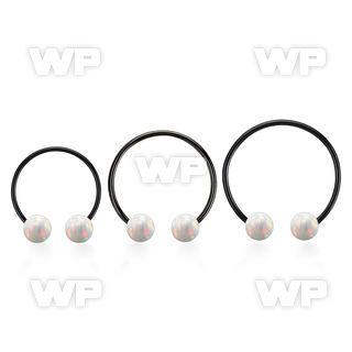 cbmtop8l xxl anodized steel cbr, 14gw 8mm synthetic opal balls