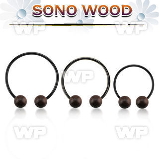 cbmtsn8l xxl anodized steel cbr, 14g w 8mm sono wood balls