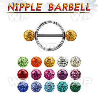daumwy surgical steel round nipple shield316l steel barbell 1 6 nipple piercing