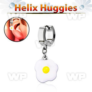 ehh645a helix huggie w a dangling fried egg