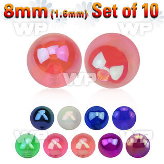 f74hq4t pack 8mm ab coated acrylic ball s1 6mm threading 