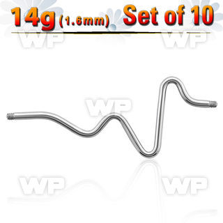 f8uwe0i pack surgical steel industrial heart beat barbell 1 6mm 