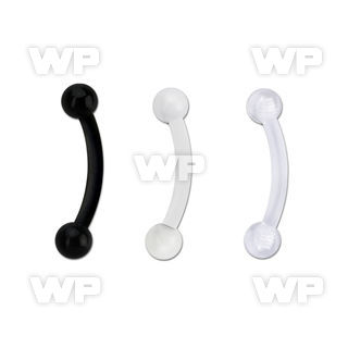 fbnevb25 bioflex eyebrow banana w 2.5mm balls