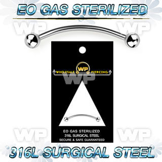 g4uw4b sterilized steel snake eyes piercing banana