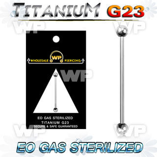 gh8u14 sterilized titanium industrial barbell