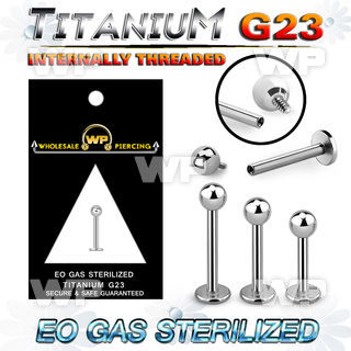 ghb44z8u presterilized titanium labretstud 16g ball internal