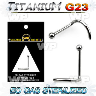 ghu34es presterilized titanium nose screw 20g ball top