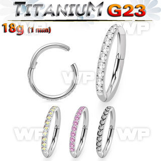 h3i3x3ep titanium hinged segment clicker 18g outward cz