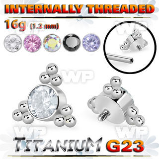 h3xgk8u titanium g23 top part post round cz