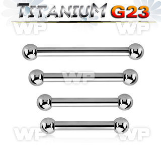 h44um33 titanium nipple straight bar 3mm balls