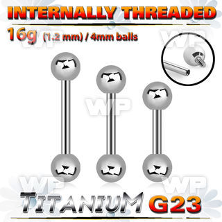 h44w4038 titanium internal brow bar 4mm balls