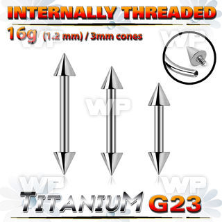 h44w6uz8 titanium internal brow bar 3mm cones