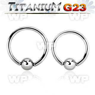 h46aek g23 titanium captive bead ring 2mm 6mm ball ear lobe piercing
