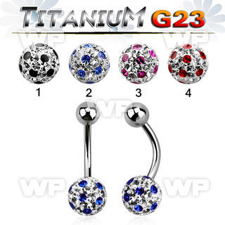 h4udat7 g23 titanium belly ring 5mm top titanium ball an 8mm belly piercing