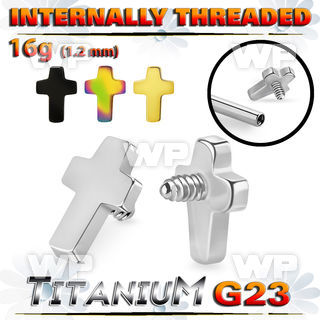 h6a8u titanium g23 flat cross shape design top for barposts