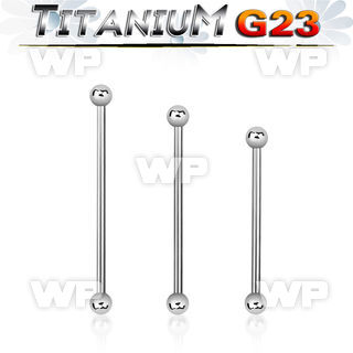 h8u140 titanium industrial straight bar two 4mm balls