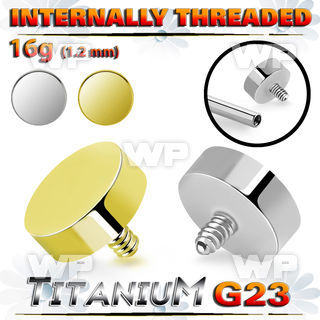 ha108u titanium 4mm flat round shape design top for barposts