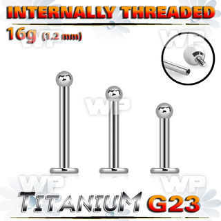 hb44k8 titanium internal labret stud 2mm ball