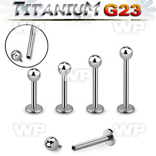 hb44z8u titanium internal threaded labret stud 3mm ball