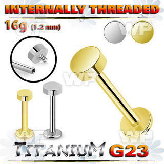 hb48uk titanium internal threaded labret 3mm 4mm round