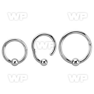 hbcrb16 high polished steel hinged ball closure ring w 3mm ball