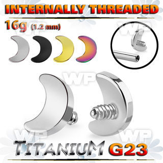 hj58u titanium 3mm flat moon shape design top for barposts