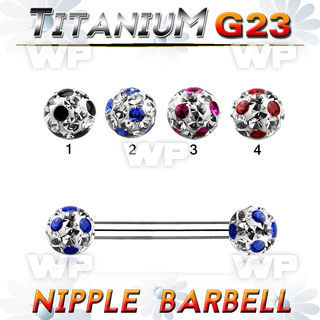 humdas7 g23 titanium nipple barbell 1 6mm 5mm ball ferido glue nipple piercing