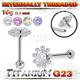 hxw8uey titanium bar flower top lower ball internal