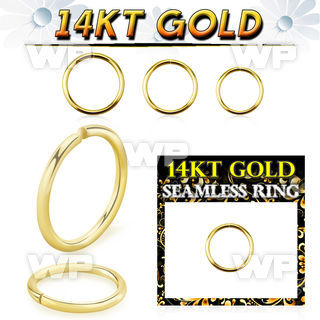 i3wbkp 14kt gold seamless ring 0 8mm an outer diameter eyebrow piercing