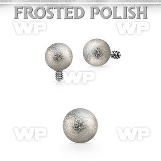 idfo4s 4mm frosted steel ball shaped dermal anchor top part