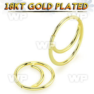 im3w7kp 18kt gold finish 925 silver seamless nose ring moon