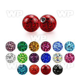 jdas3 5mm ball ferido glued multi crystals 1 2mm threading 