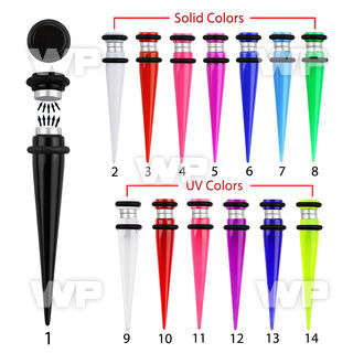 jqrm magnetic acrylic fake taper o ring ear lobe piercing