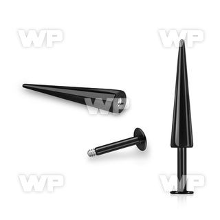 lbtc20 anodized surgical steel labret with a 20mm cone