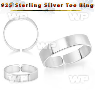 mrsep silver adjustable toe ring smooth