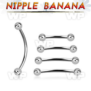 npbnb4 316l steel nipple banan) with two 4mm balls