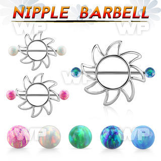 opnp103 sun shaped nipple shield w 5mm synthetic opal balls