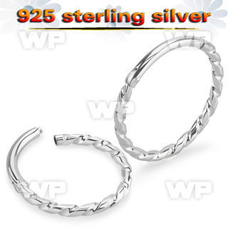 q3ix4ey 925 silver hinged segment clicker twisted